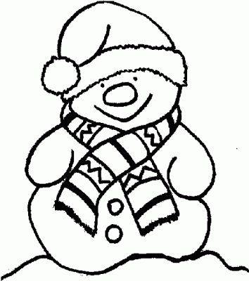 Bałwany kolorowanki